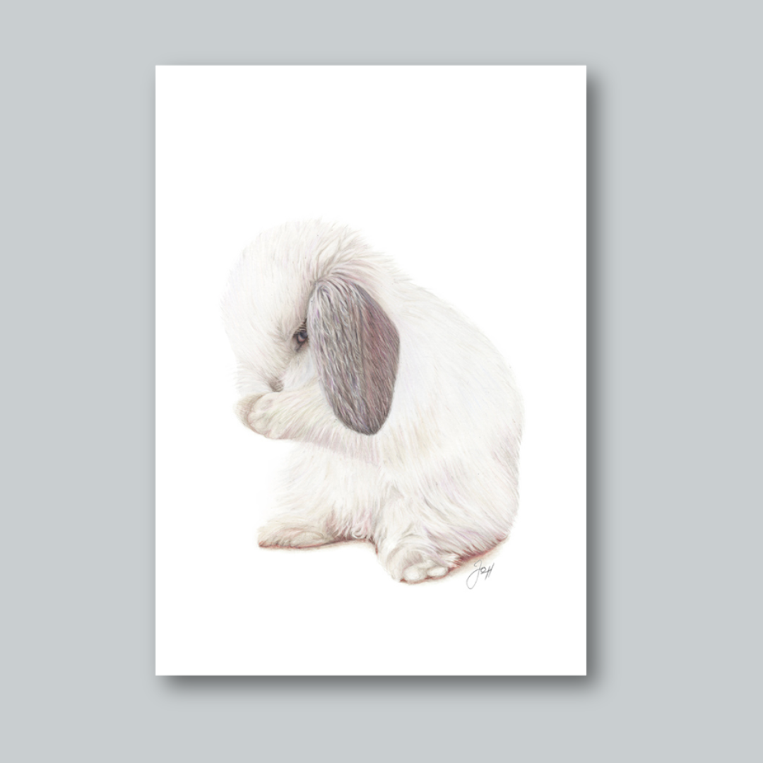 Alice print from the Daisy Jo Fine Art Bunnies Collection