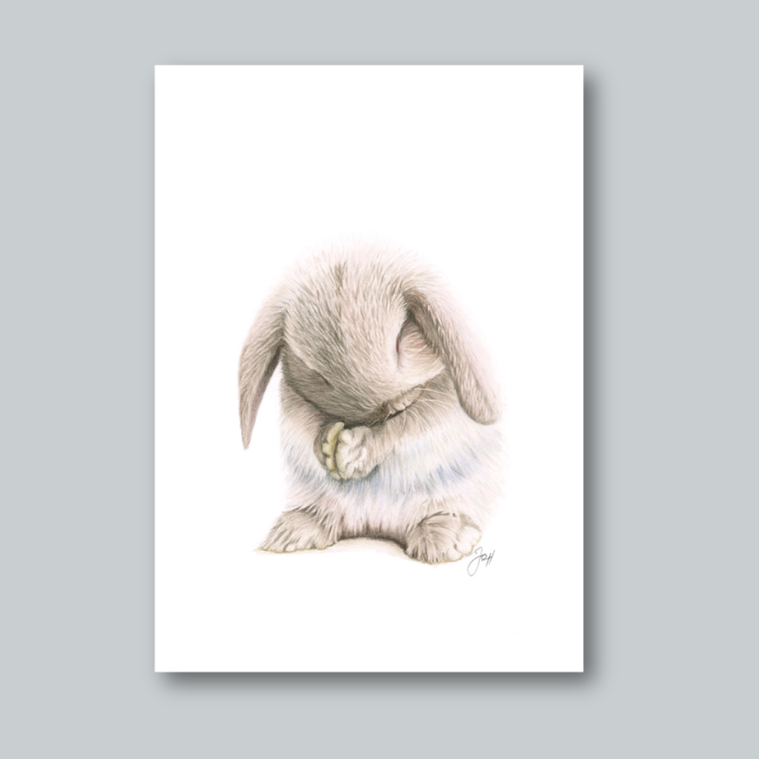 Coco print from the Daisy Jo Fine Art Bunnies Collection