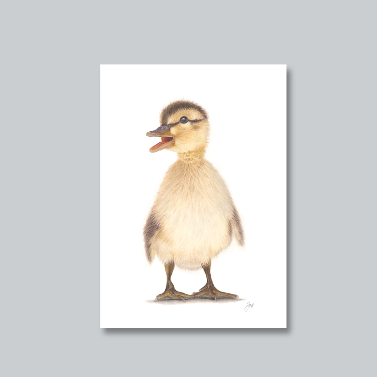 "Little Quacker" Baby Duckling Nursery Art Print