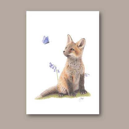 Fox print from the Daisy Jo Fine Art Woodland Collection